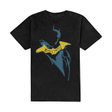 DC COMICS - The Batman Yellow Sketch - čierne pánske tričko