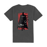 DC COMICS - The Batman Distressed Logo - sivé pánske tričko