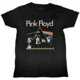 PINK FLOYD - Dark Side of the Moon Band & Pulse - čierne pánske tričko