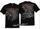 BIKER COLLECTION - Panhead Motorcycle - čierne pánske tričko (Výpredaj)