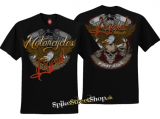 BIKER COLLECTION - Legend Motorcycles - čierne pánske tričko (Výpredaj)
