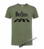 BEETLES - olivové pánske tričko