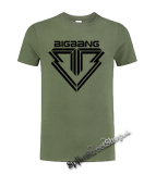 BIGBANG - Logo - olivové pánske tričko