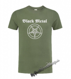 BLACK METAL - olivové pánske tričko