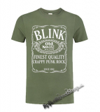 BLINK 182 - Jack Daniels Motive - olivové pánske tričko