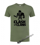 CLASH OF CLANS - Barbarian Logo - olivové pánske tričko