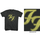 FOO FIGHTERS - Distressed FF Logo - čierne pánske tričko