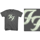 FOO FIGHTERS - Gold FF Logo - sivé pánske tričko