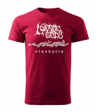 LUNATIC GODS - Vlnobytie - tmavočervené pánske tričko