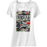 NIRVANA - Cassettes - biele dámske tričko