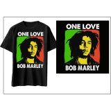 BOB MARLEY - One Love - čierne pánske tričko