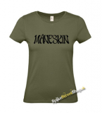 MANESKIN - Logo - khaki dámske tričko