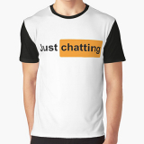 JUST CHATTING - Logo - dvojfarebné pánske tričko
