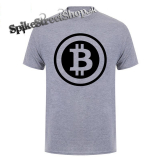 BITCOIN - Znak - sivé pánske tričko