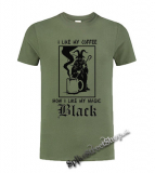 I LIKE MY COFFEE - olivové pánske tričko