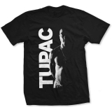 2 PAC - TUPAC - Side Photo - čierne pánske tričko