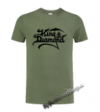 KING DIAMOND - Logo - olivové pánske tričko