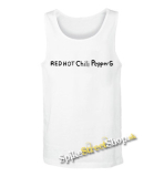 RED HOT CHILI PEPPERS - Written Logo By The Way - Mens Vest Tank Top - biele