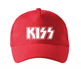 KISS - Logo - červená šiltovka (-30%=AKCIA)