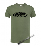LEAGUE OF LEGENDS - Logo LOL Symbol - olivové pánske tričko
