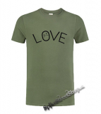 LIL PEEP - Love Tattoo - olivové pánske tričko