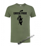 LINKIN PARK - Hybrid Theory Icon - olivové pánske tričko