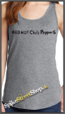 RED HOT CHILI PEPPERS - Written Logo By The Way - Ladies Vest Top - šedé