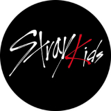 Podložka pod myš STRAY KIDS - Logo Red - okrúhla