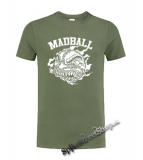 MADBALL - NYHC - olivové pánske tričko
