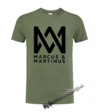 MARCUS & MARTINUS - Logo - olivové pánske tričko
