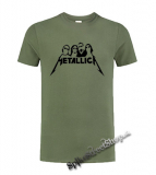 METALLICA - Hardwired Band - olivové pánske tričko
