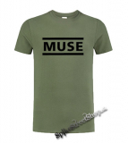 MUSE - Logo - olivové pánske tričko