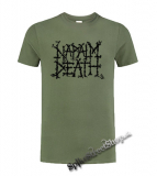 NAPALM DEATH - Logo - olivové pánske tričko