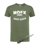 NOFX - Single Album - olivové pánske tričko