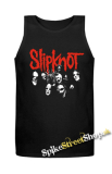 SLIPKNOT - Red Logo Band - Mens Vest Tank Top - čierne