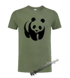 PANDA - olivové pánske tričko