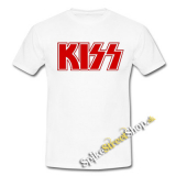 KISS - Logo Red - biele pánske tričko