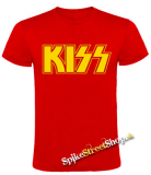 KISS - Logo Yellow - červené detské tričko
