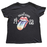 ROLLING STONES - Sixty Rainbow Tongue '62 - čierne dámske tričko