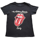 ROLLING STONES - Sixty Plastered Tongue - čierne dámske tričko