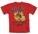 AC/DC - Fly On The Wall - červené pánske tričko