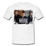MUSE - Band Poster - biele pánske tričko