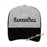 HAMMERFALL - Logo - šedočierna sieťkovaná šiltovka model "Trucker"