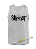 SLIPKNOT - Logo - Mens Vest Tank Top - šedé