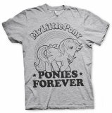 MY LITTLE PONY - Ponies Forever - sivé pánske tričko