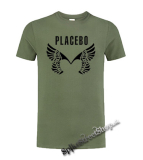 PLACEBO - Wings Logo - olivové pánske tričko