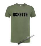 ROXETTE - Logo - olivové pánske tričko