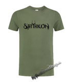 SATYRICON - Logo - olivové pánske tričko