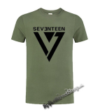 SEVENTEEN - Logo - olivové pánske tričko