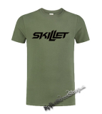 SKILLET - Logo - olivové pánske tričko